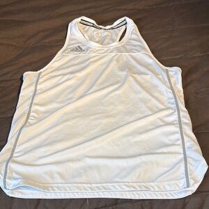 Adidas White Athletic Tank Top